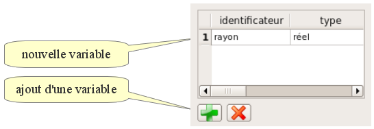 Ajouter une variable